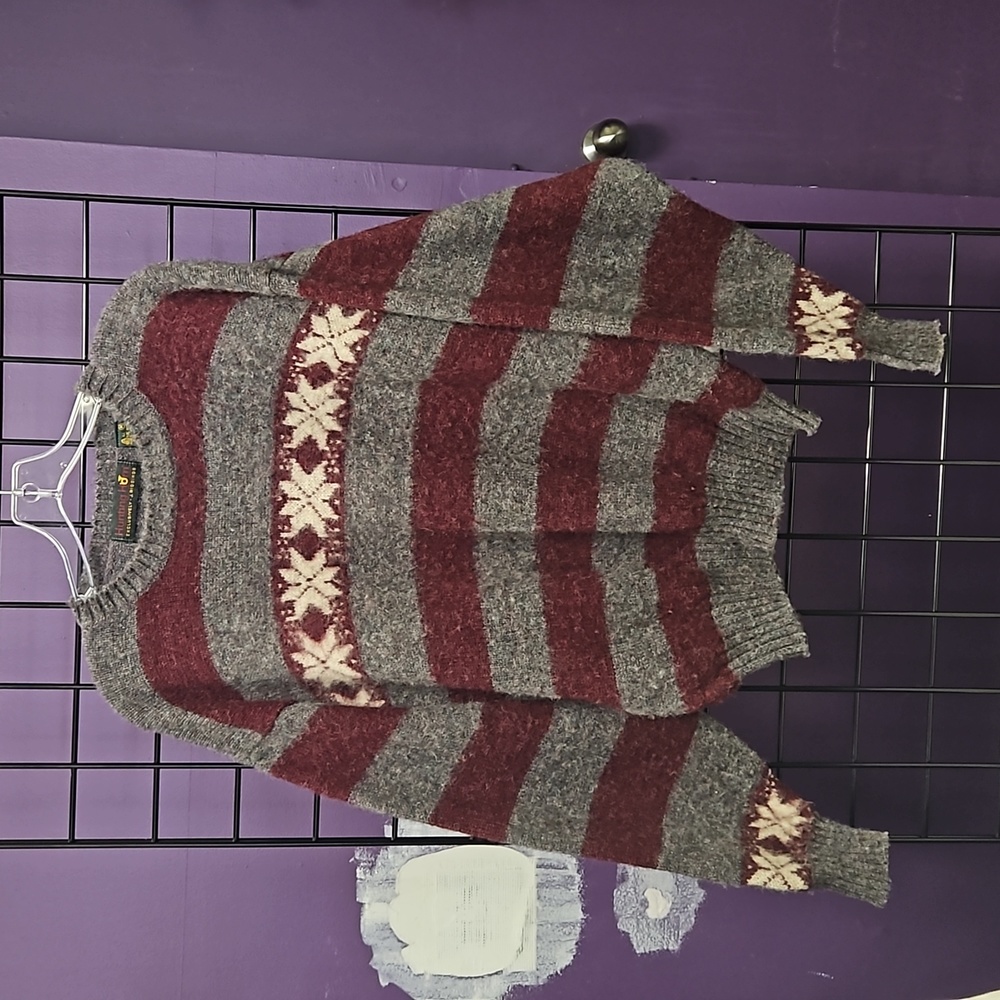 💙 womens sweater Hunting Horn red/gray M